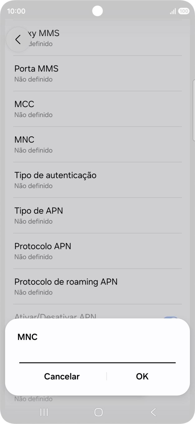 Introduza 01 e prima OK.