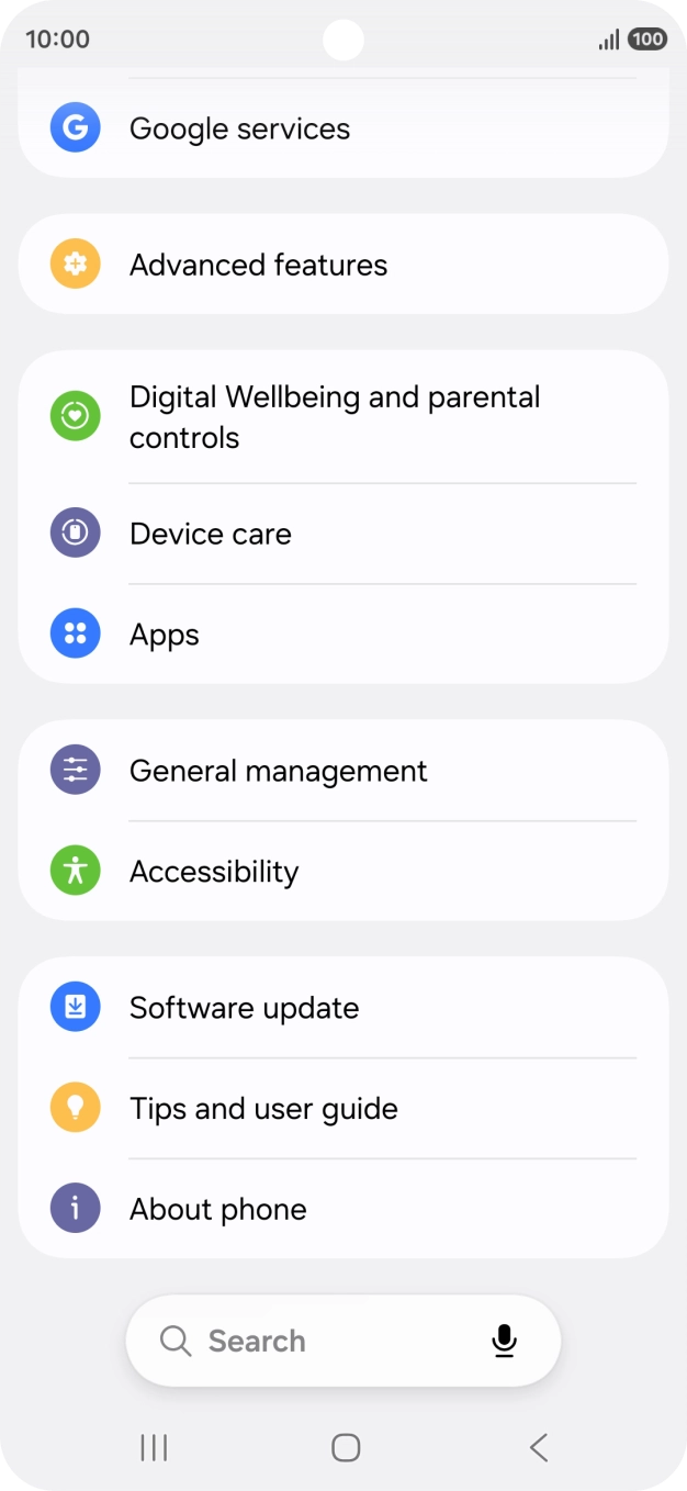 Press Software update. Press Software update.