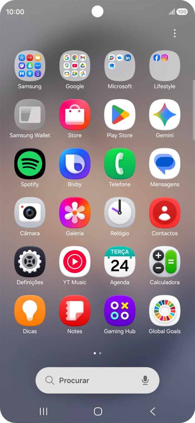 Prima Gemini. Se lhe for solicitado, deve seguir as indicações no ecrã para ativar a função.
