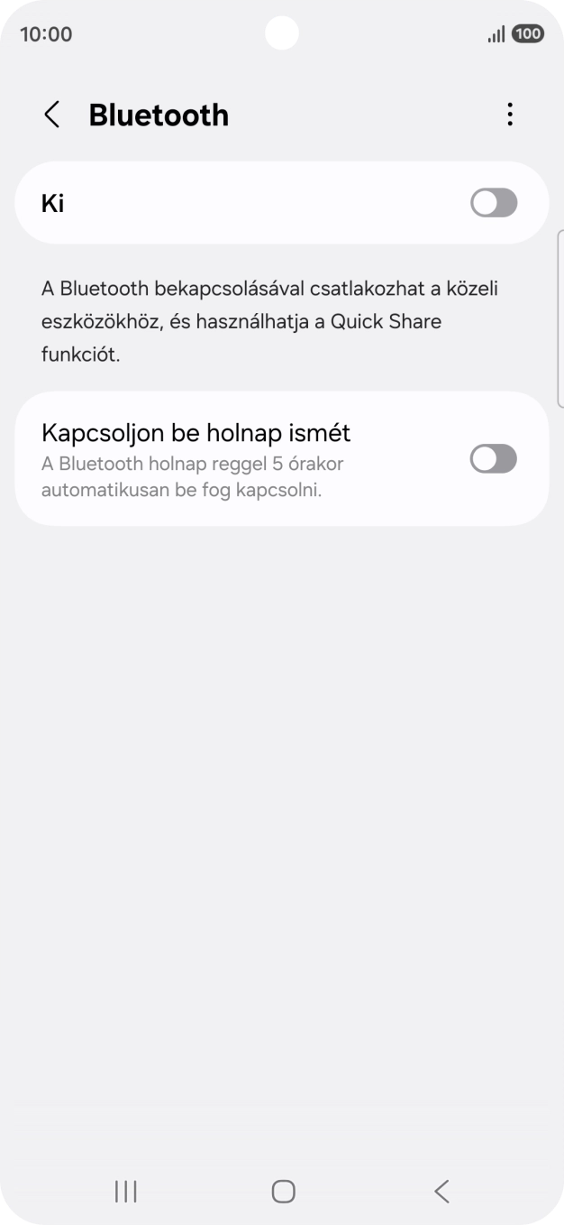 Kattints a csúszkára a funkció bekapcsolásához.