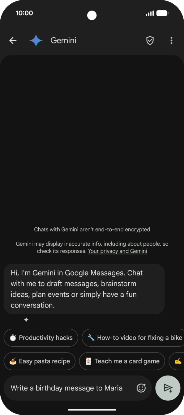 Write or say in your own words which topic you would like to use.