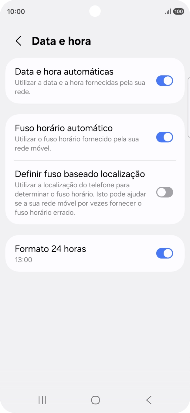 Prima a tecla de início para terminar e voltar ao ecrã inicial.