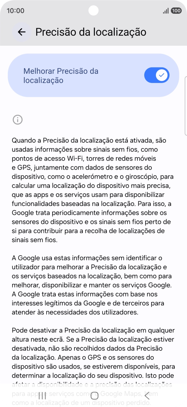 Se premir o indicador junto a 