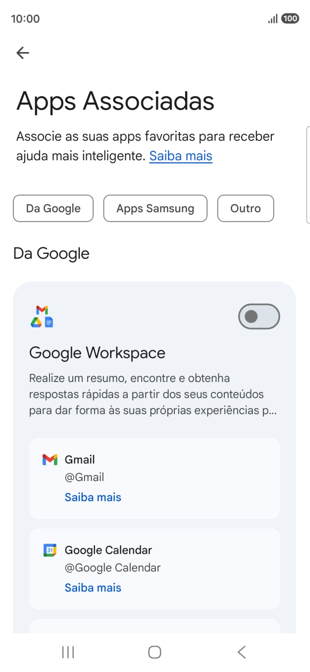 Prima o indicador junto à extensão pretendida para ativar a função.