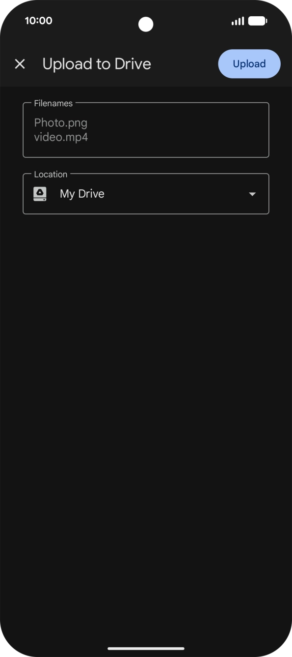Press Upload. Press Upload.