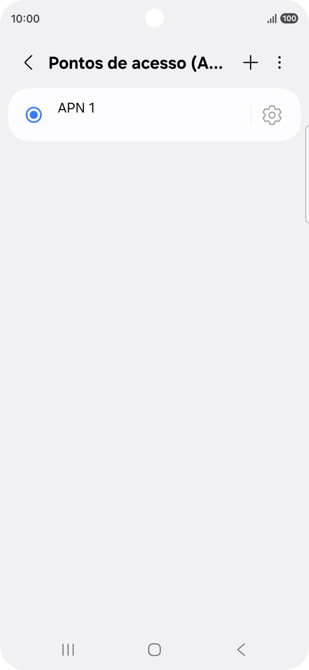 Prima o ícone para adicionar.