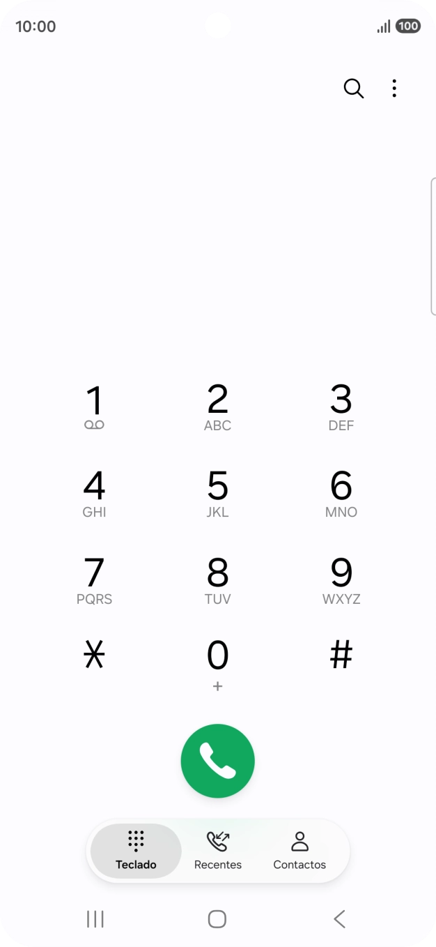 Prima o ícone de menu.