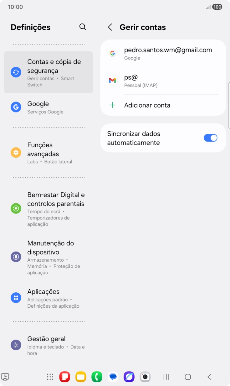 Prima a tecla de início para terminar e voltar ao ecrã inicial.