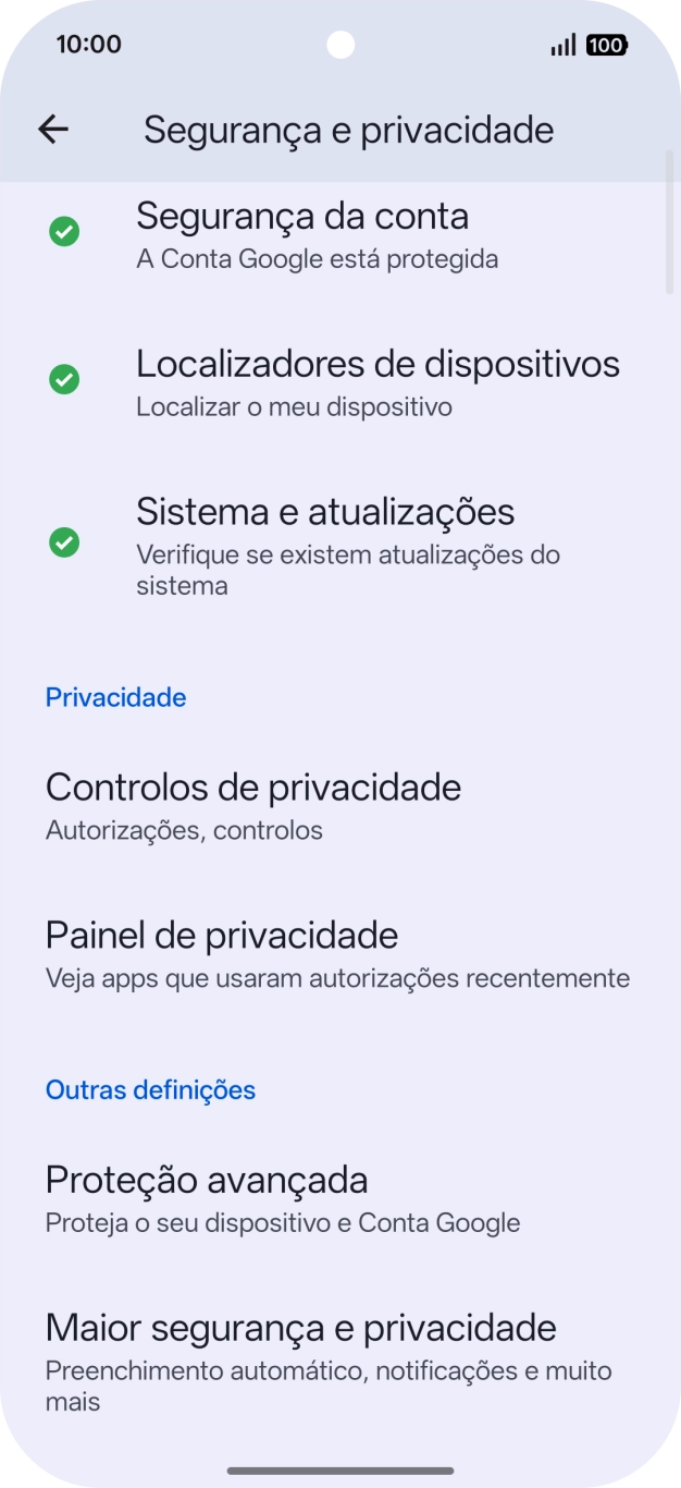 Prima Maior segurança e privacidade.