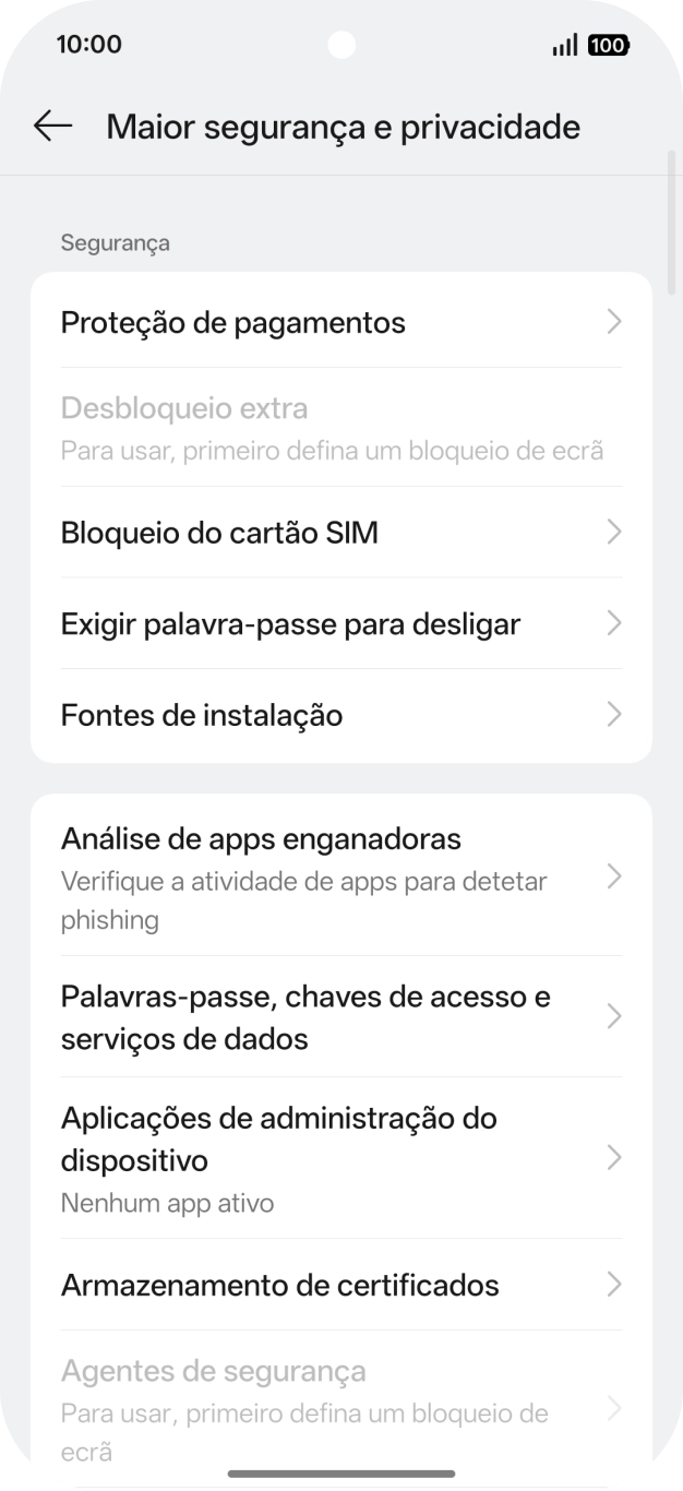 Prima Bloqueio do cartão SIM.