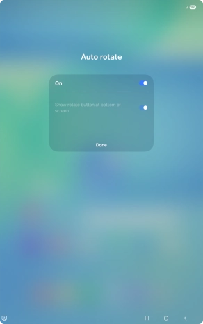 Press the indicators next to the required settings to turn them on or off.