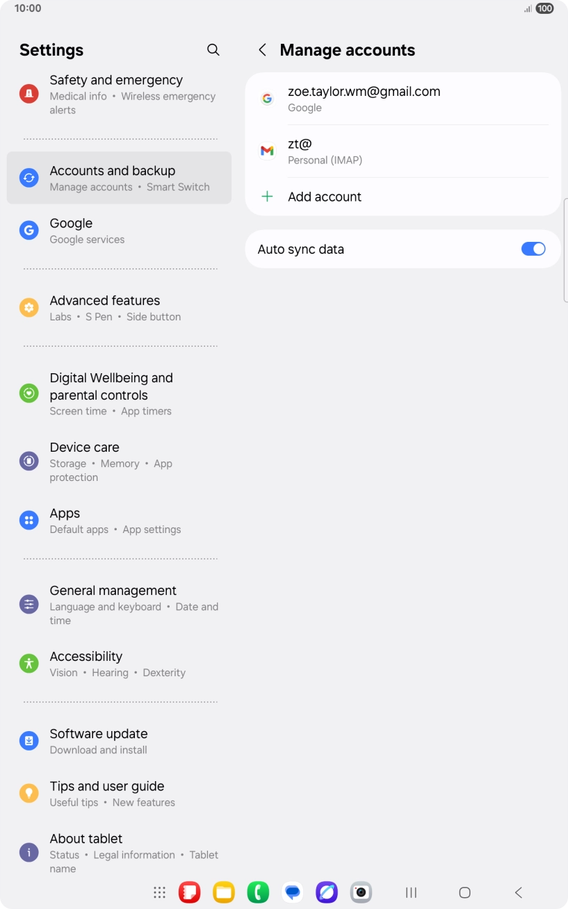 Press the Home key to return to the home screen.