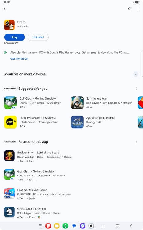 Press the Home key to return to the home screen.