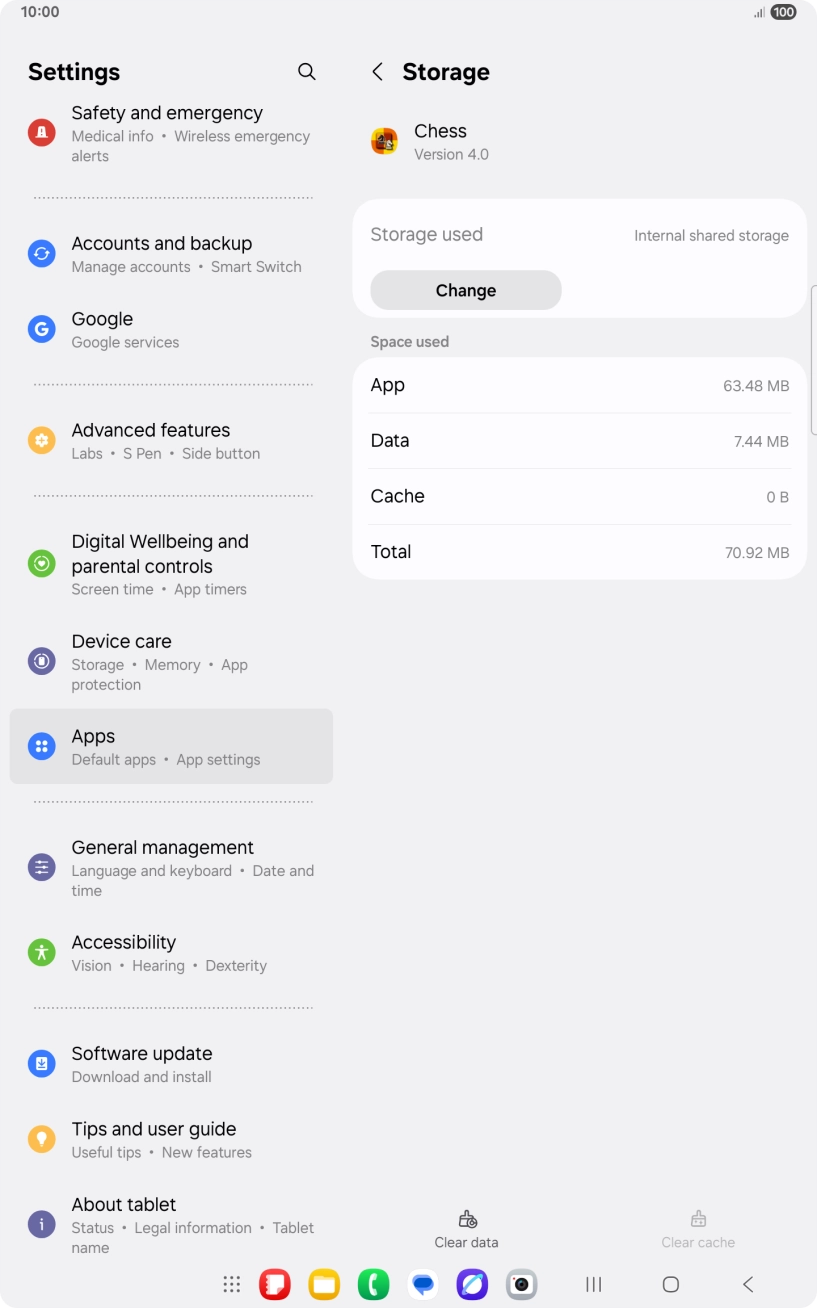 Press the Home key to return to the home screen.