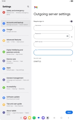 Press the drop down list below 