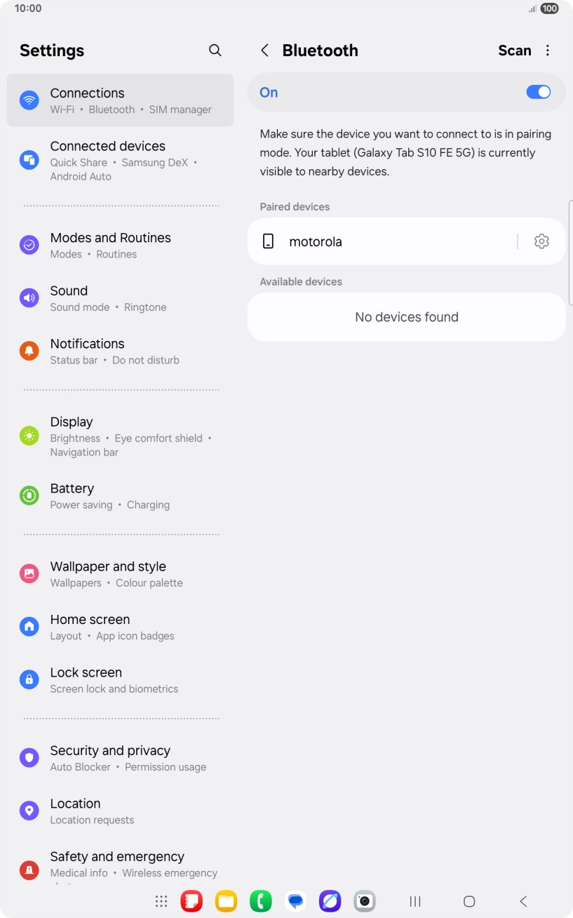 Press the Home key to return to the home screen.
