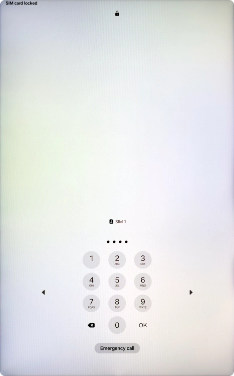 If you're asked to key in your SIM PIN, do so and press OK. The default SIM PIN is 0000.