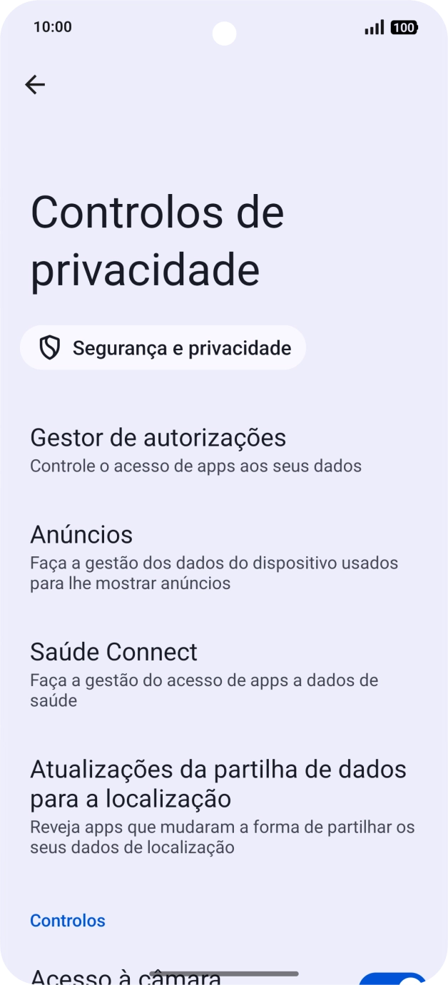 Prima Gestor de autorizações.