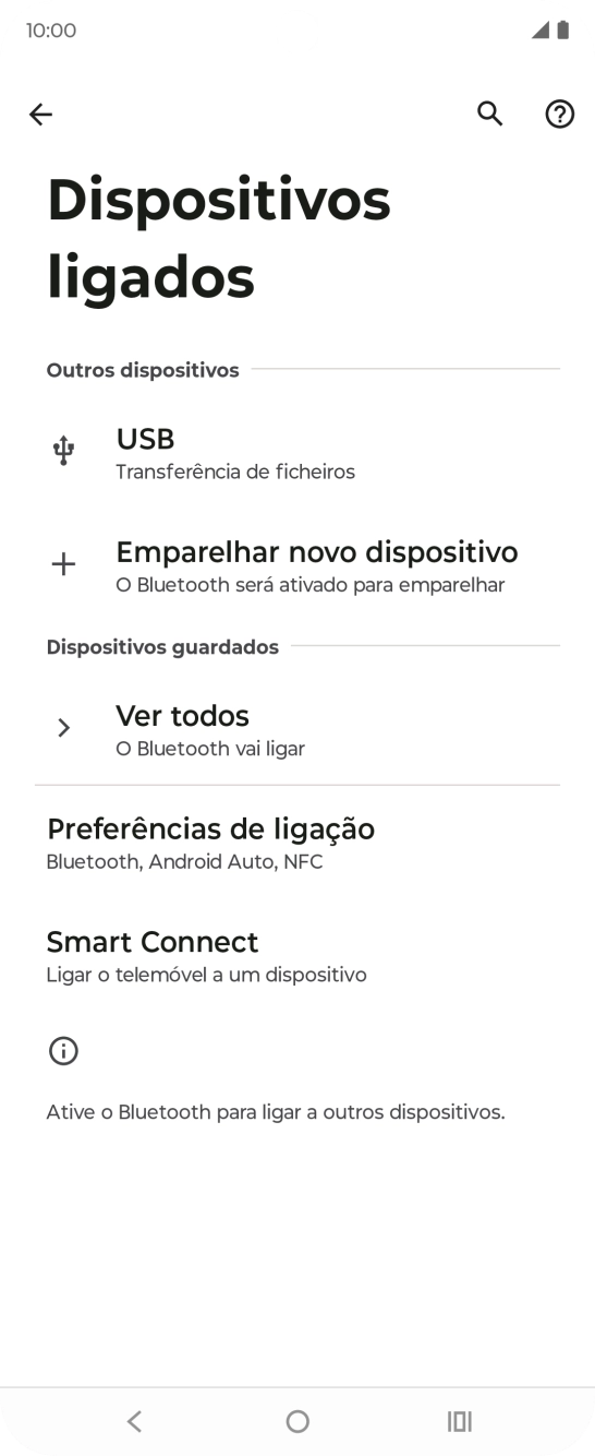 Prima Emparelhar novo dispositivo.