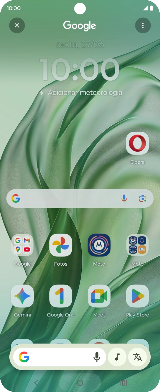 Prima o ícone de música para utilizar os resultados.