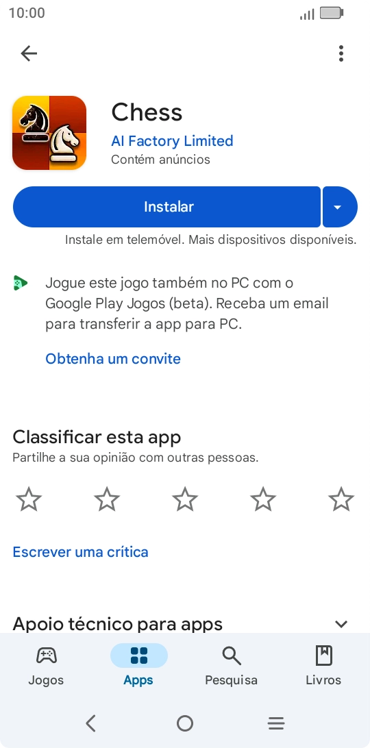 Prima a tecla de início para terminar e voltar ao ecrã inicial.