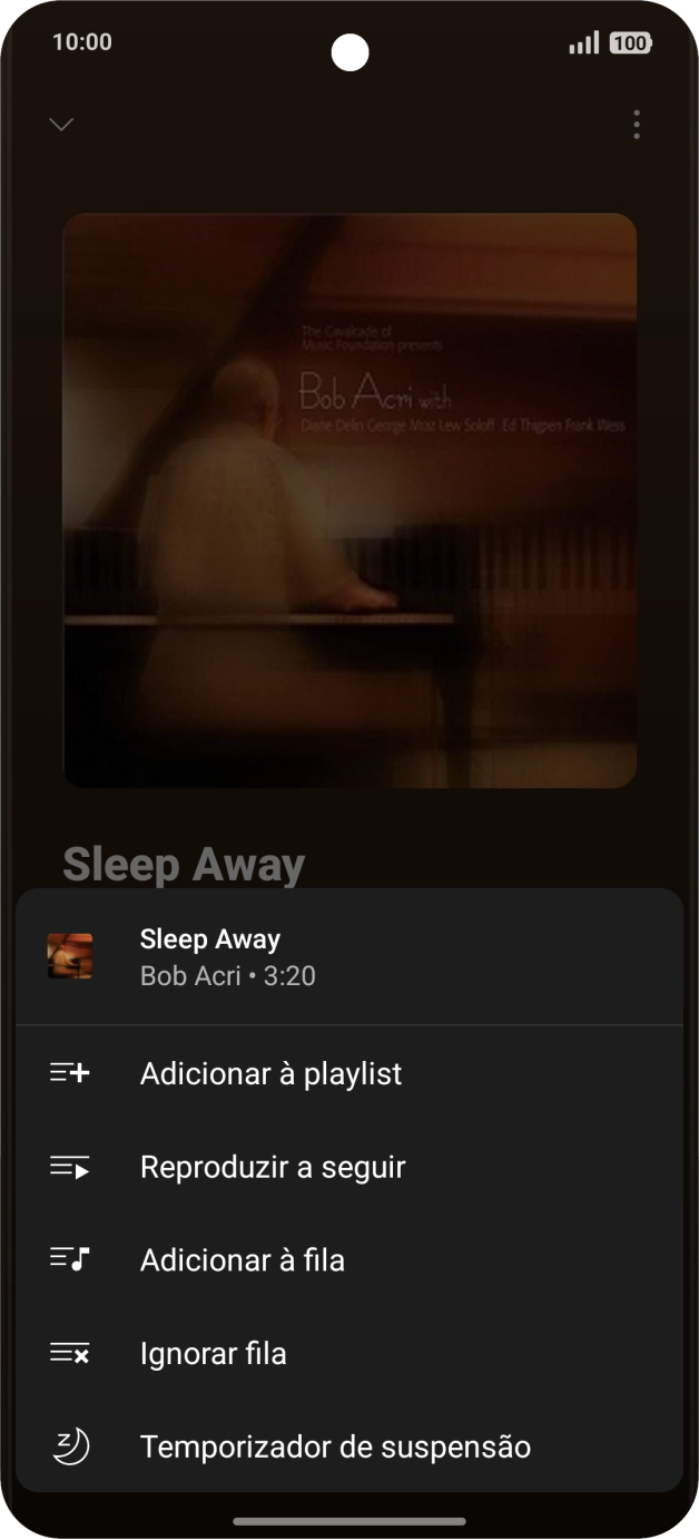 Prima o ícone para adicionar.