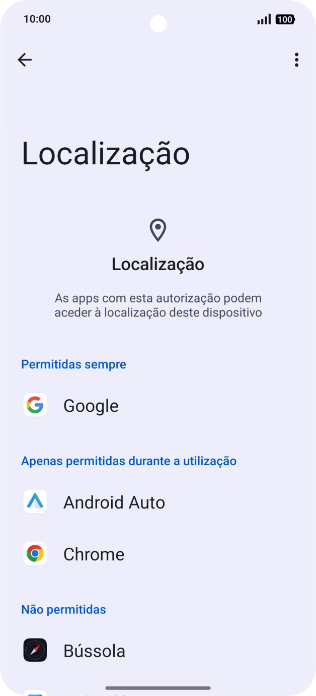 Prima a app pretendida.