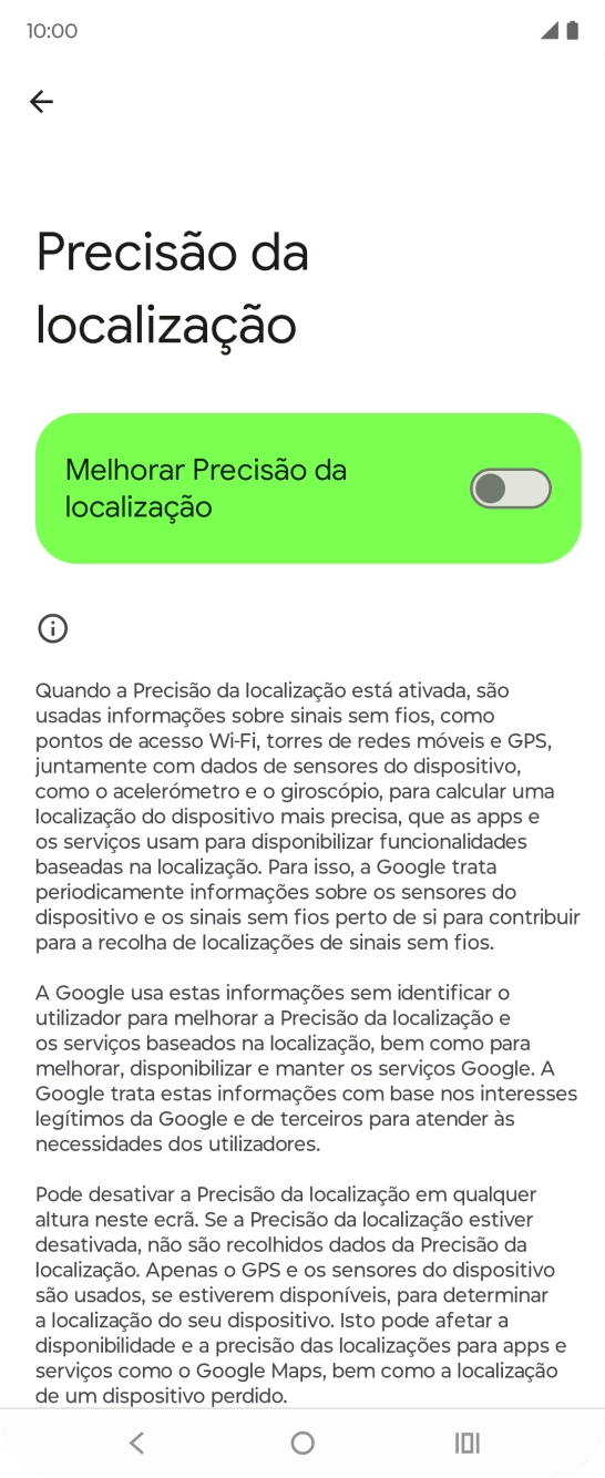 Se premir o indicador junto a 