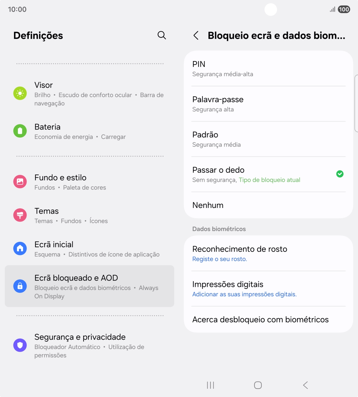 Prima Impressões digitais.