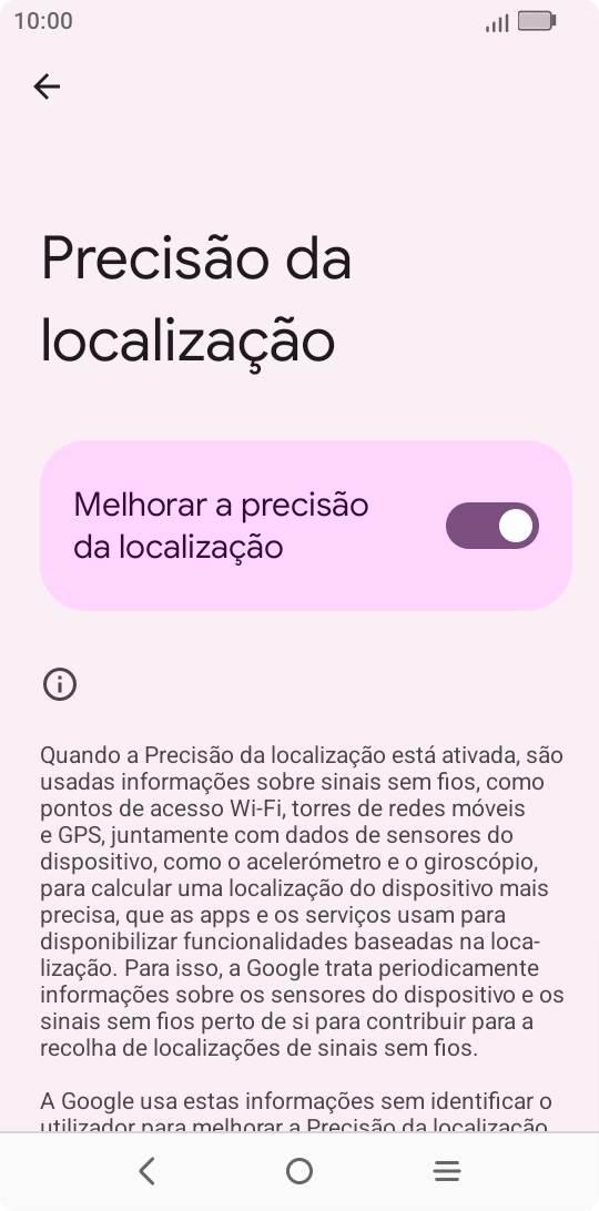 Se premir o indicador junto a 