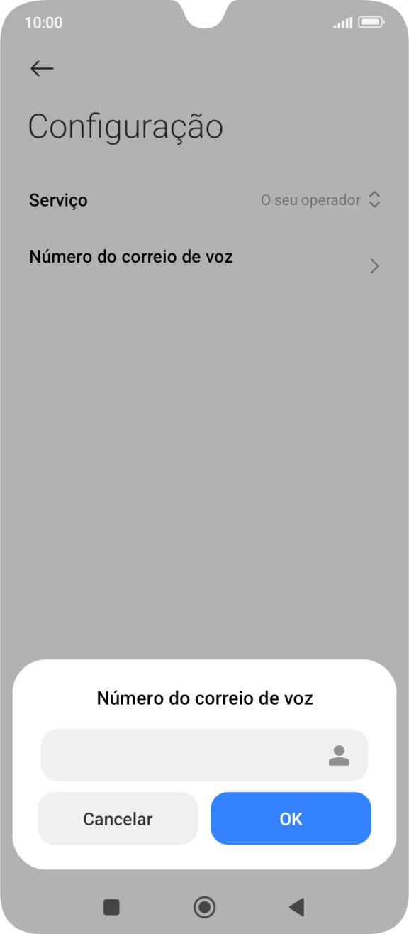 Introduza 123 e prima OK.