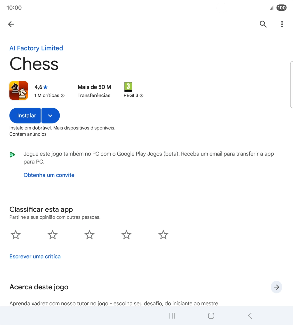 Prima a tecla de início para terminar e voltar ao ecrã inicial.