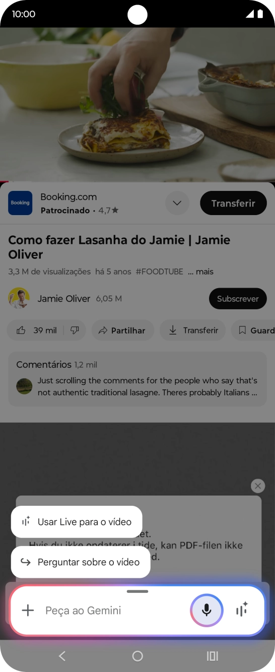 Prima Perguntar sobre o vídeo.