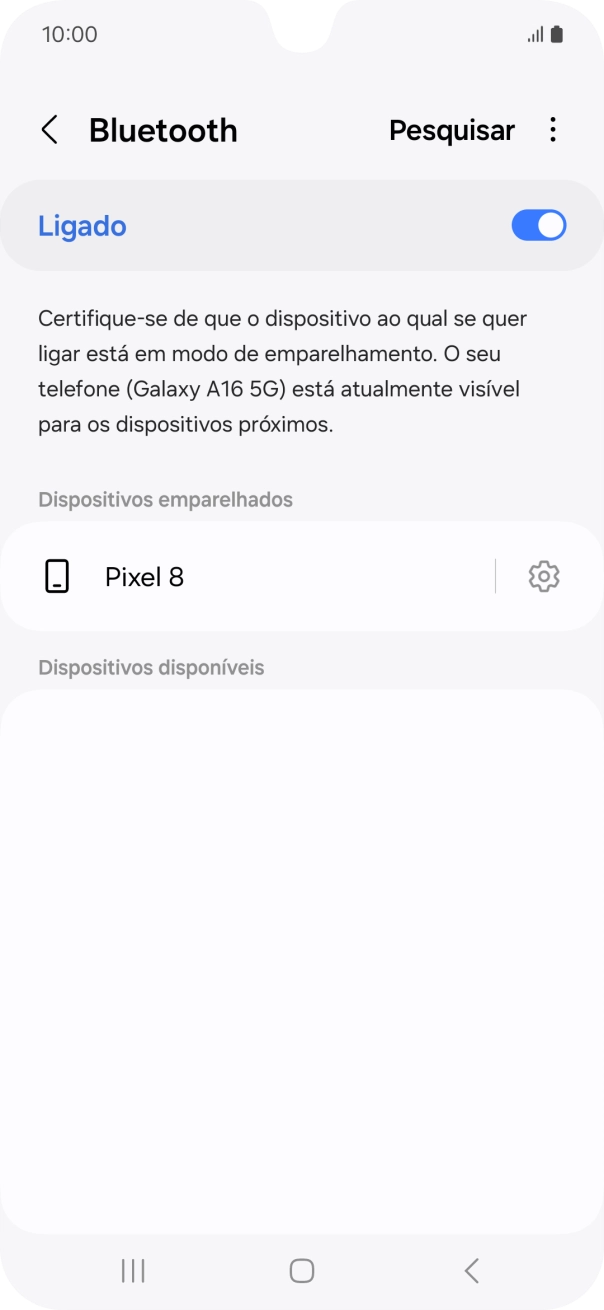 Prima a tecla de início para terminar e voltar ao ecrã inicial.