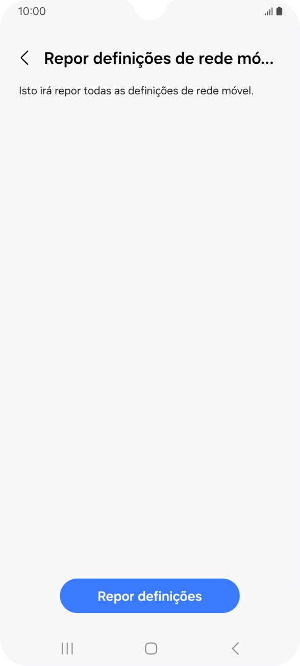 Prima Repor definições.