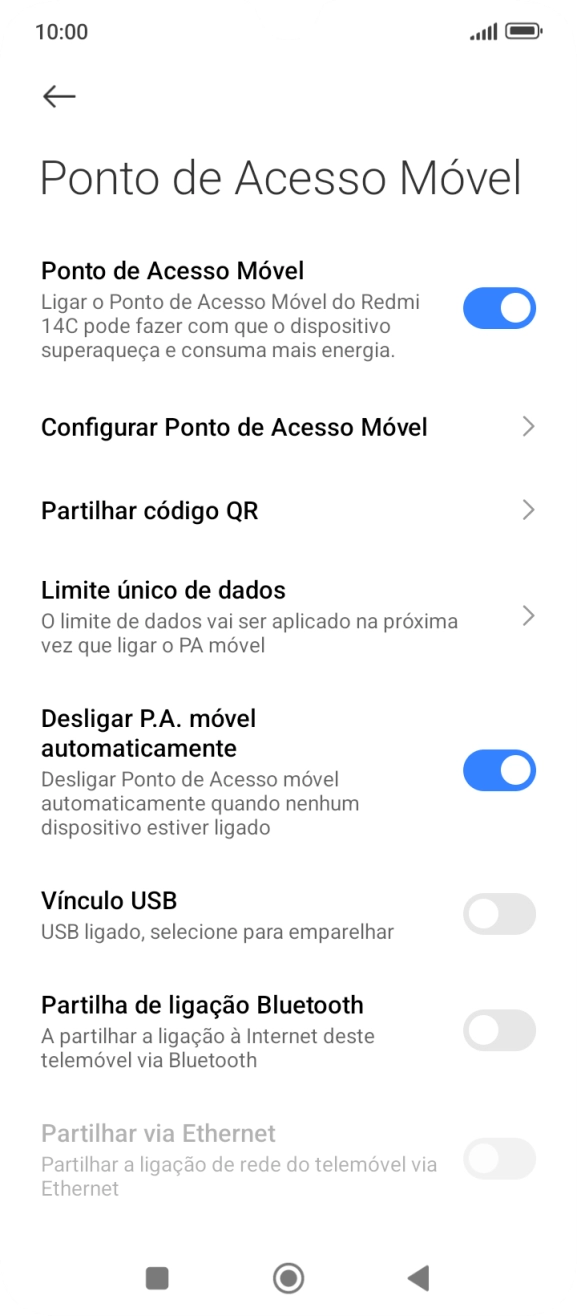 Prima a tecla de início para terminar e voltar ao ecrã inicial.