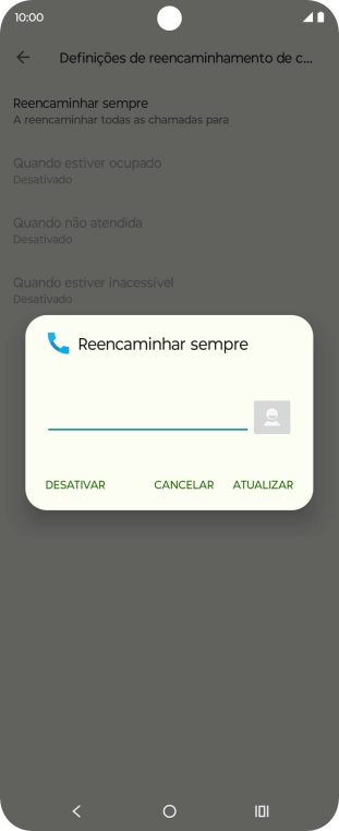 Prima DESATIVAR.