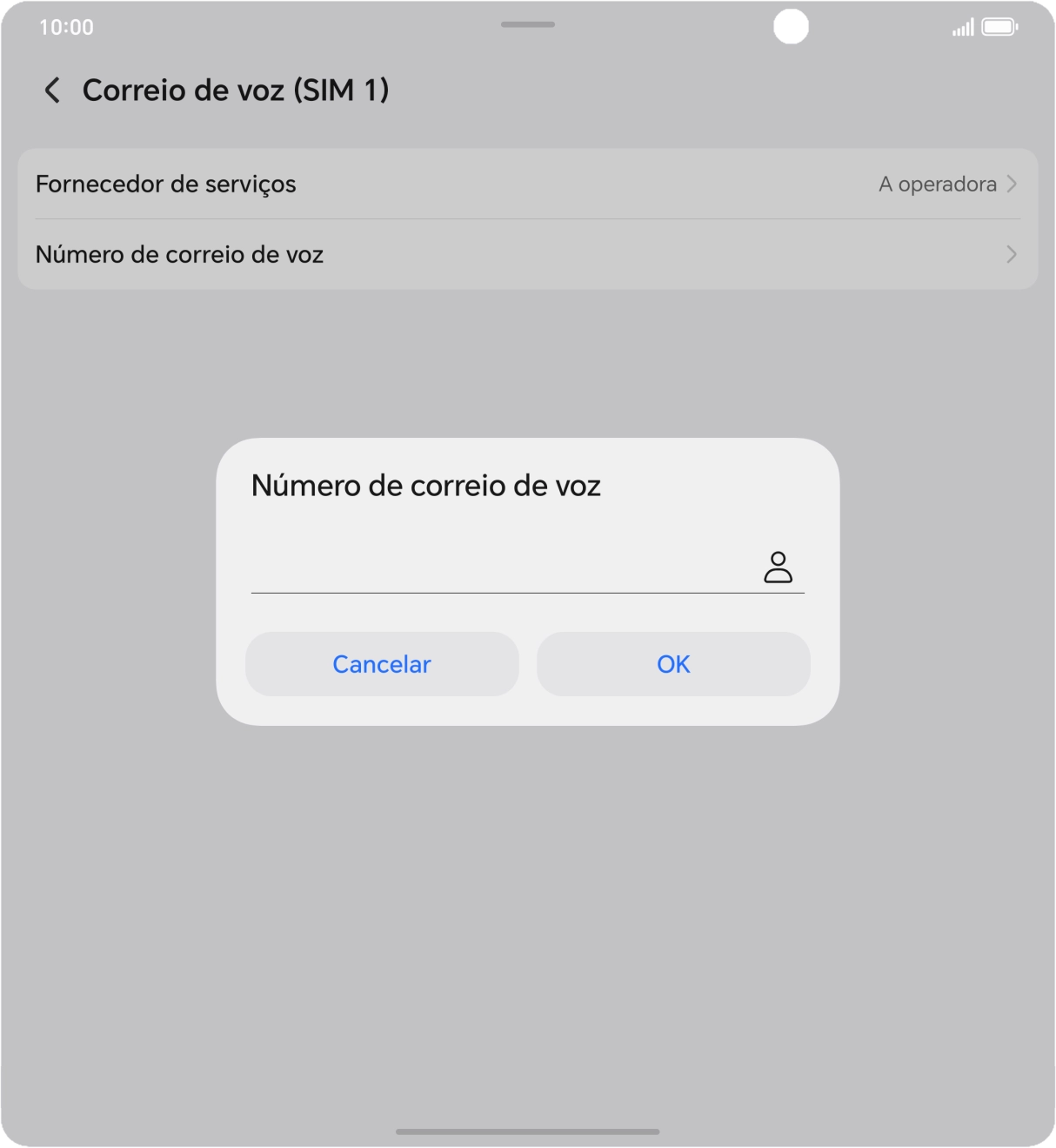 Introduza 123 e prima OK.