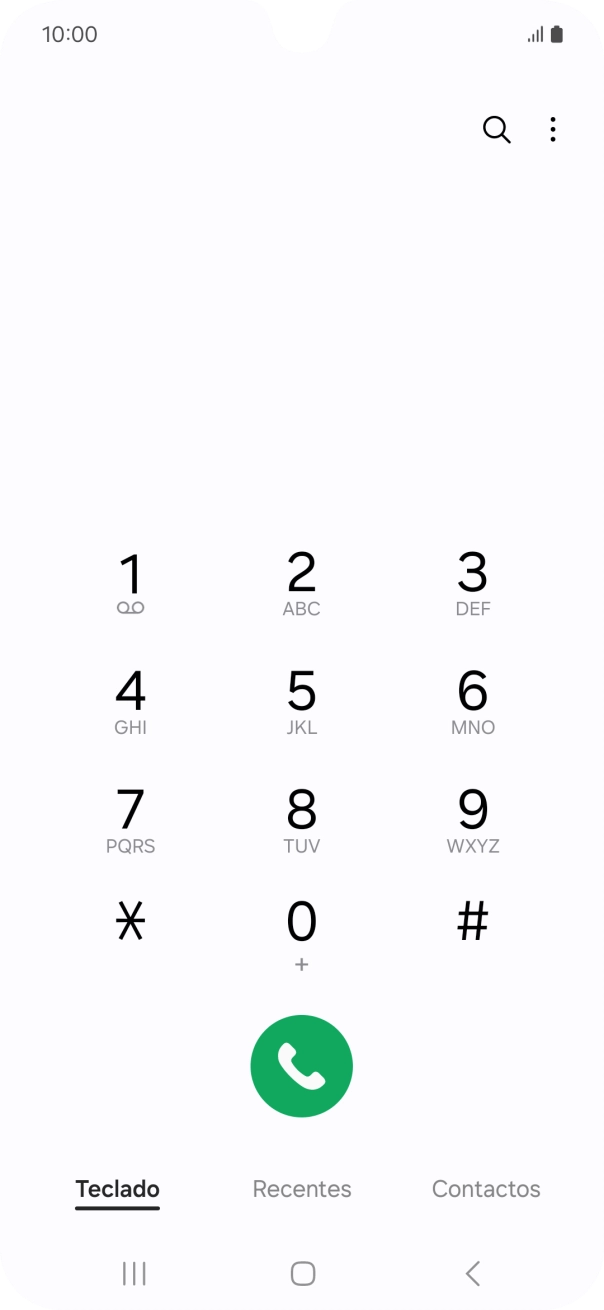 Prima o ícone de menu.