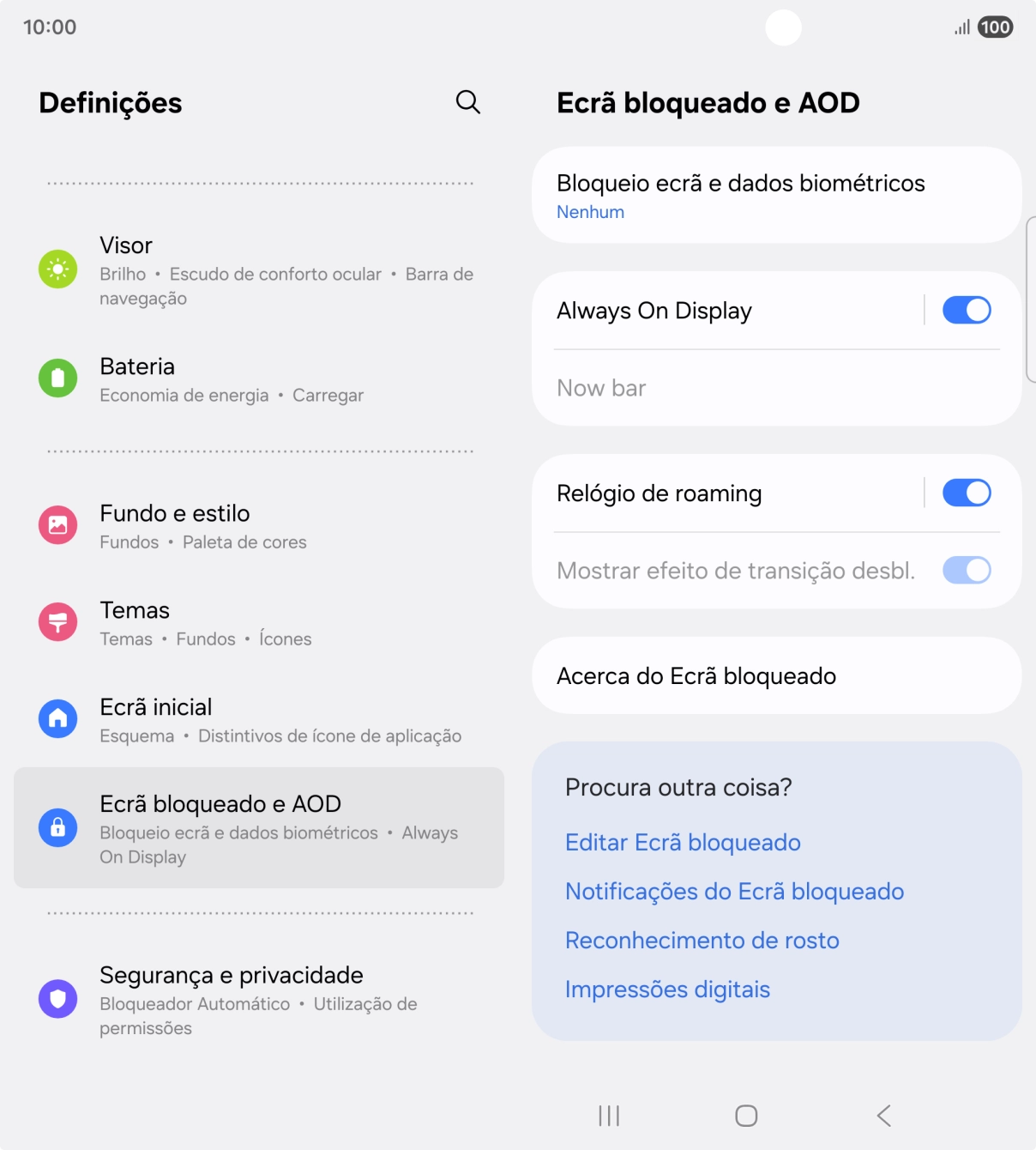 Prima a tecla de início para terminar e voltar ao ecrã inicial.