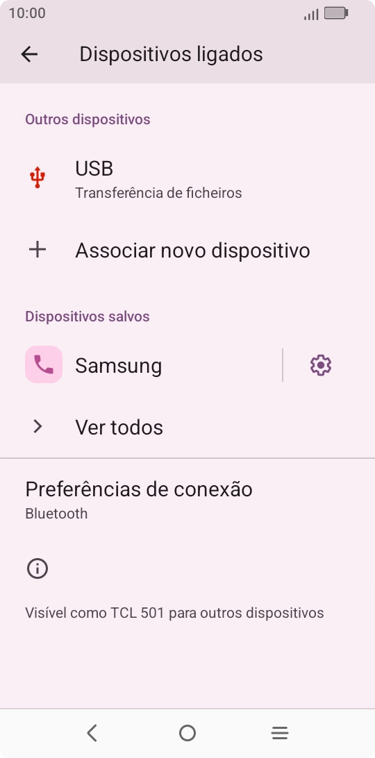 Prima a tecla de início para terminar e voltar ao ecrã inicial.