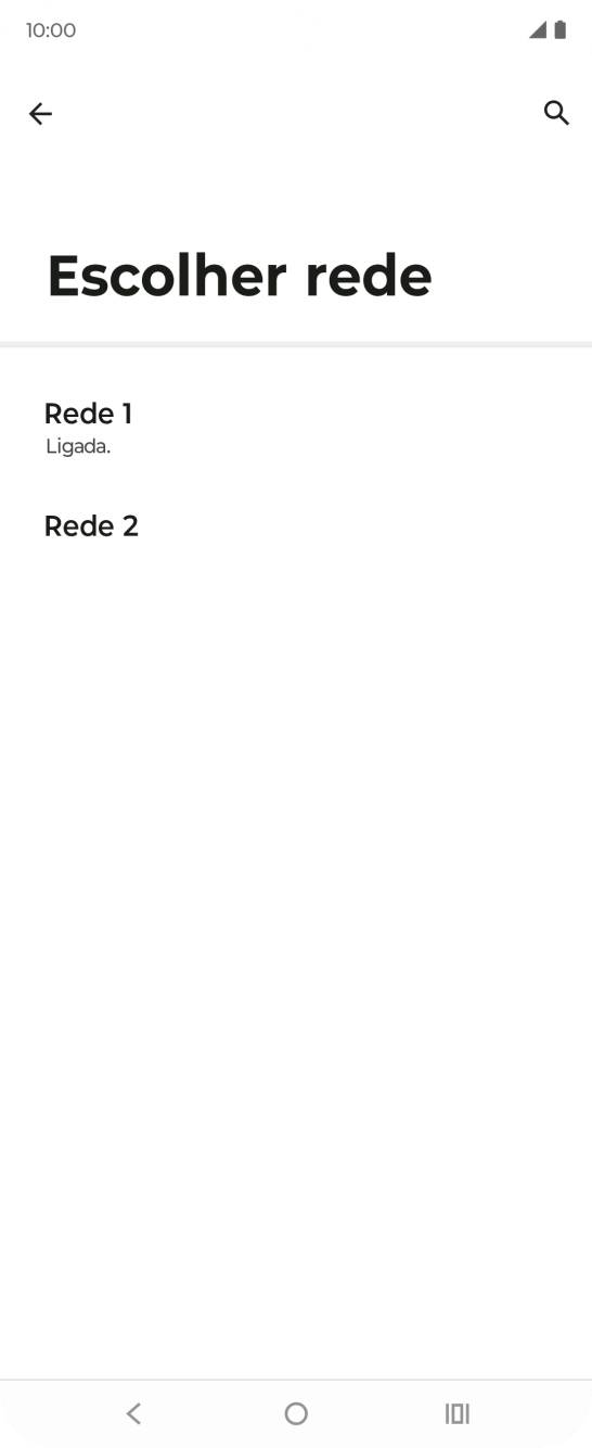 Prima a rede pretendida.