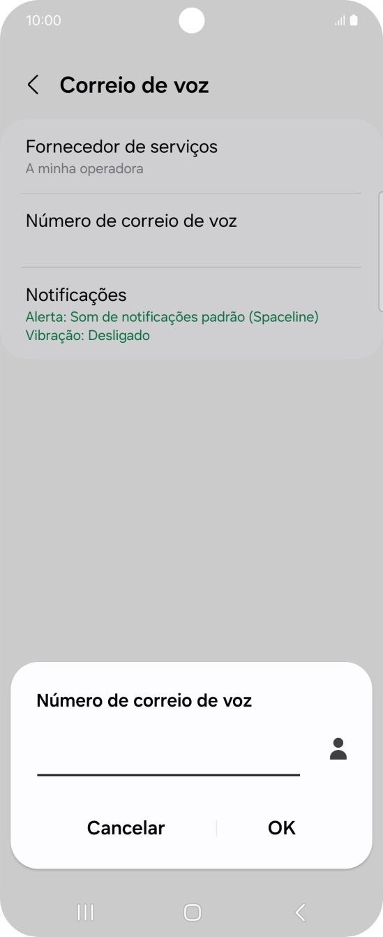 Introduza 123 e prima OK.