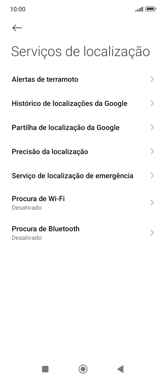 Prima Precisão da localização.