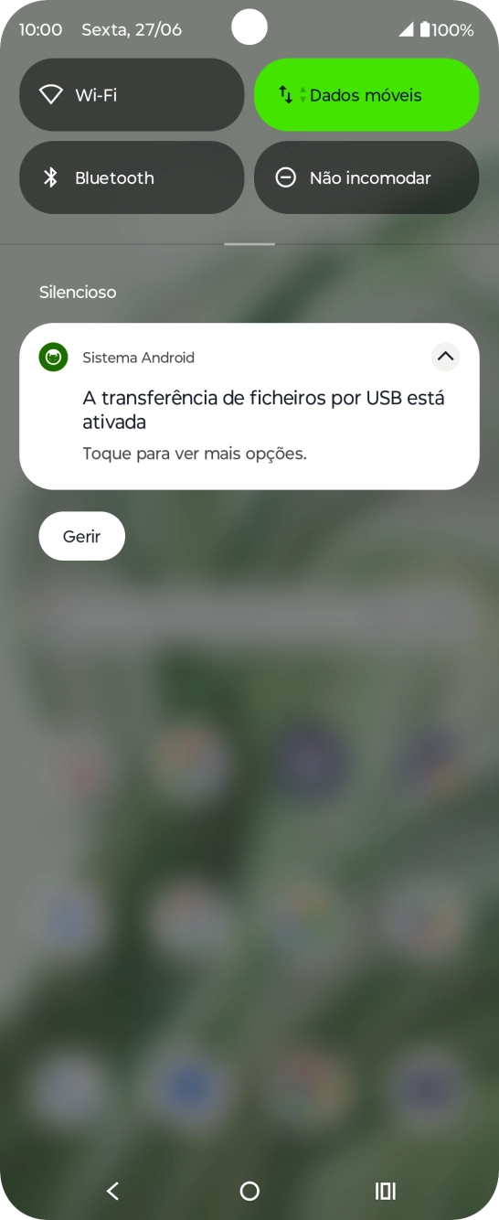 Prima Toque para ver mais opções..