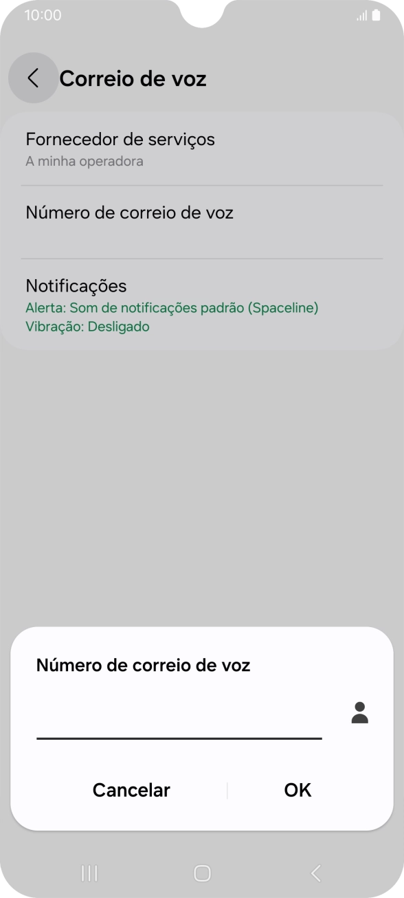 Introduza 123 e prima OK.