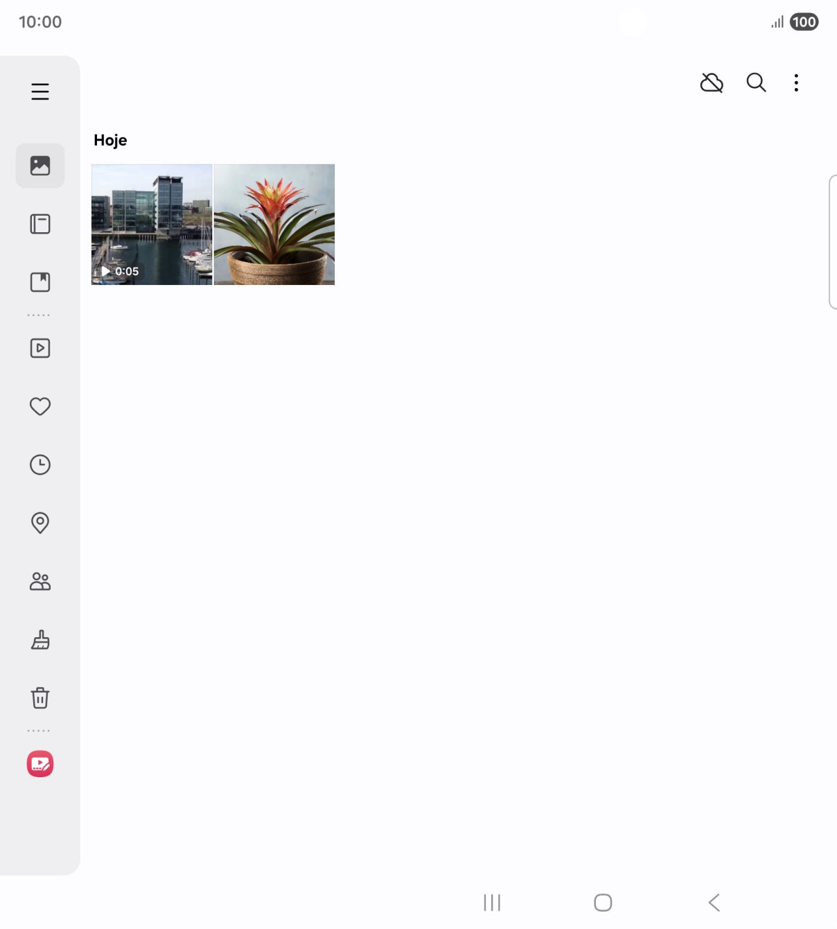 Prima durante um momento uma imagem ou um vídeo.