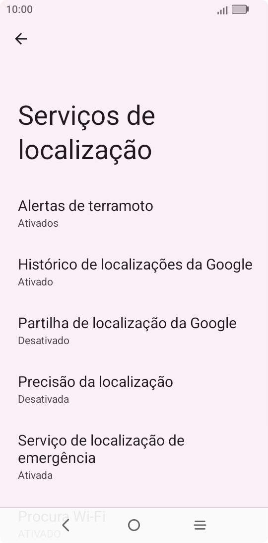 Prima Precisão da localização.