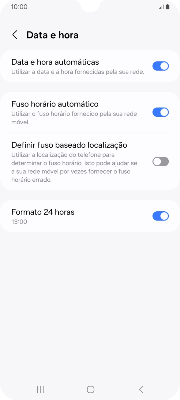 Prima a tecla de início para terminar e voltar ao ecrã inicial.