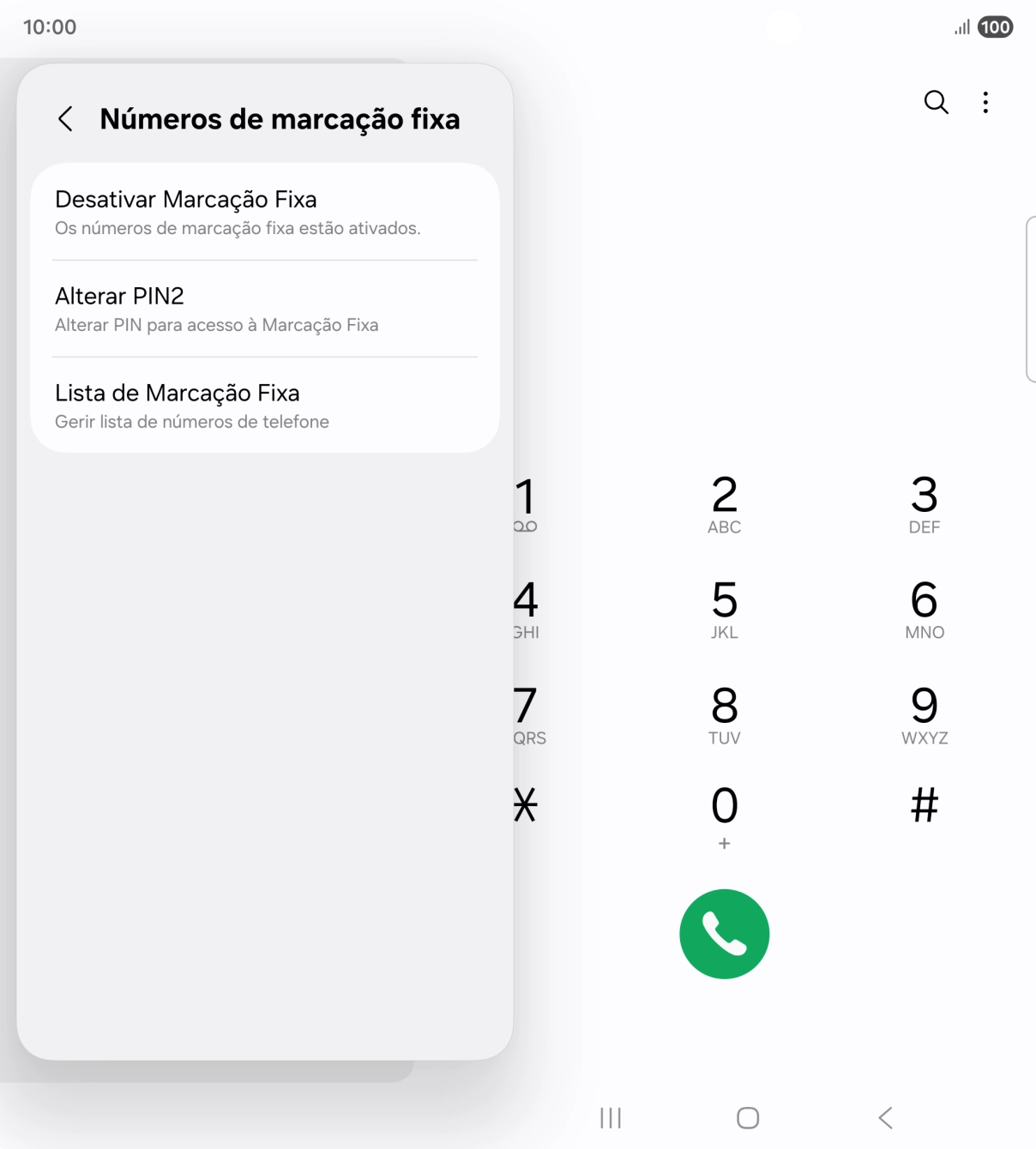 Prima Desativar Marcação Fixa.